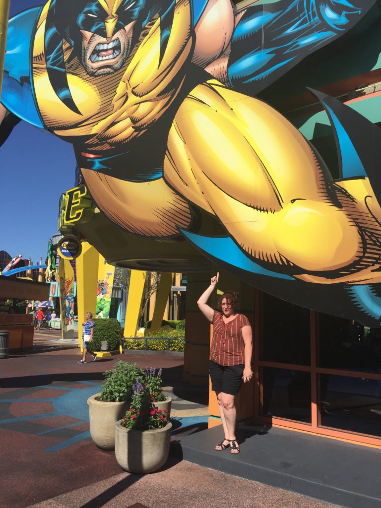 Giant Wolverine casts cock shadow over wife