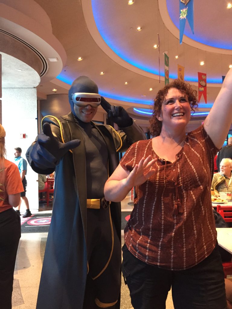 Jen Flies for Cyclops